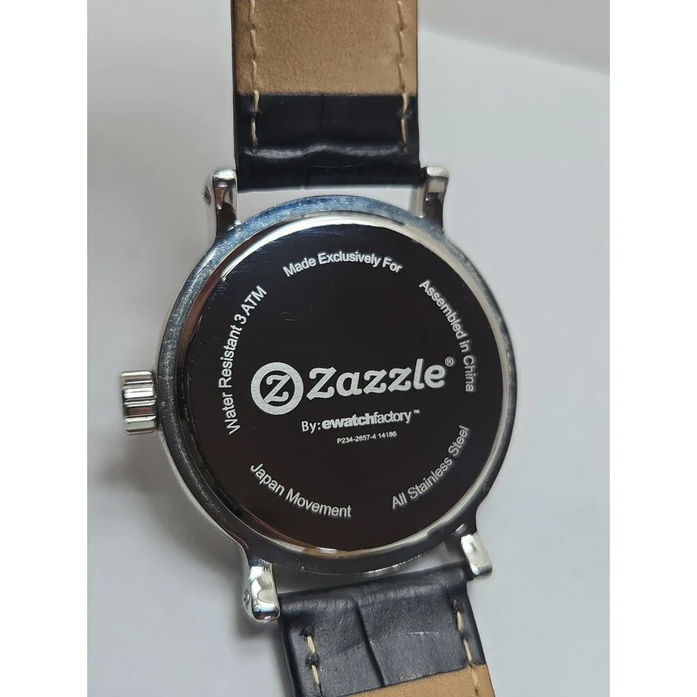 Zazzle Krebs Cycle Biochemistry Science Quartz Watch Black Leather New Battery